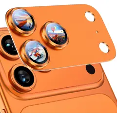 GENERICO - Protector de Camara iPhone 17 pro - Naranja