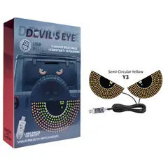 GENERICO - Pantalla Led Para Interior De Auto Ojos De Diablo Panel Flexible