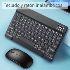 GENERICO - Teclado Y Mouse Bluetooth Celular Tablet TV - Color Negro