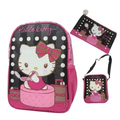 GENERICO - Mochila para Niños y Niñas Multipack 3 en 1 Regreso a Clases Personajes Animados