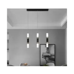 GENERICO - LÁMPARA COLGANTE BARRA DE 3 LUCES