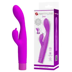 PRETTY LOVE - Vibrador Flexible Tipo Rosa 10 Modos - Josie