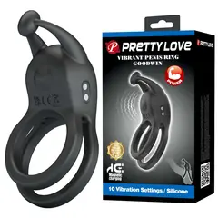 PRETTY LOVE - Anillo Vibrador 10 Modos USB Magnético - Goodwin