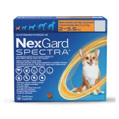 NEXGARD - Spectra Xs X 1 Tableta - Antipulgas Para Perros De 2 A 3.5kg