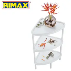 RIMAX - Repisa Multifuncional Triangular Blanco 3 Niveles - RIMAX.