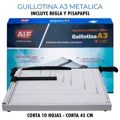 AL - Guillotina de Papel A3 ALE (Corta 10 Hojas)