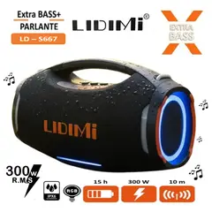 LIDIMI - Parlante Portátil Ld-s667 300W Extra Xbass + Bt Usb