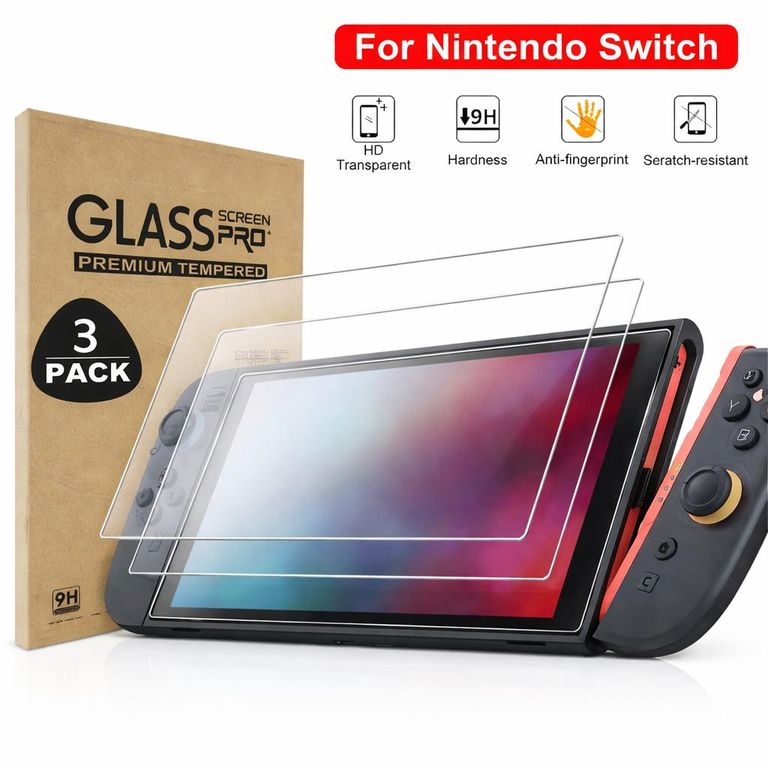 03 Protectores Pantalla Vidrio Templado 9H Nintendo Switch 2 – Anti-Arañazos HD