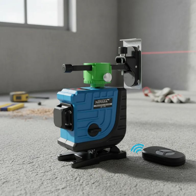 Nivel laser verde 12 Lineas NF-112G + Control + Base + Accesorios