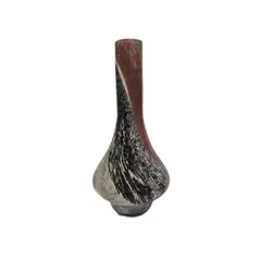 GENERICO - Jarrón Decorativo de Vidrio Diseño Marmoleado -Adorno Elegante para Sala Regalo Ideal