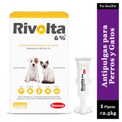 RIVOLTA - Pipeta Antiparasitario Antipulgas Perros y Gatos 2.5 kg