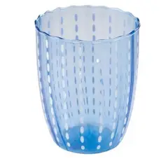 GENERICO - Vaso de Vidrio Azul de calidad 4UNID