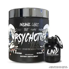 INSANE LABZ - Psychotic Test 30 servicios / Pre-entreno con Precursor de testosterona - Watermelon + Portaproteina