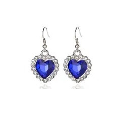 KAST PE - Aretes colgantes corazón - Ocean Heart Azul