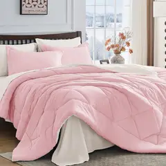 GENERICO - Cubrecama Verano Algodón Pima Color Rosa - Fabitex