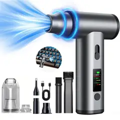 GENERICO - Pistola de Aire Comprimido Aspira y Sopla Velocidad 110000 RPM