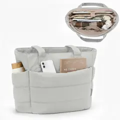 GENERICO - BOLSO PUFFER - TIPO TOTE BAG PARA DAMA PORTALAPTOP