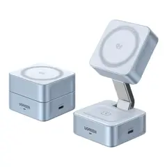 UGREEN - Cargador Inalámbrico Qi2 2 En 1 25 W Magflow