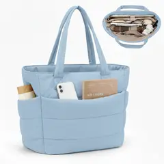 GENERICO - BOLSO PUFFER - TIPO TOTE BAG PARA DAMA PORTALAPTOP