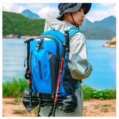 GENERICO - MOCHILA 40L LAPTOP VIAJE CAMPING WATERPROOF GYM ESCOLAR FUTBOL ORGANIZADORES VERANO BOLSO GENIEKA