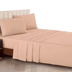 CASATEX - Sabanas 100% algodón Egipcio 600 Hilos-2 Plz