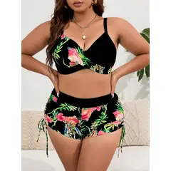 PUREPOWER - Nuevo bikini de tallas grandes para mujer con diseño estampado- size L