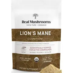 GENERICO - Extracto de hongos Real Mushrooms Lions Mane polvo de Certificado 2.11 oz