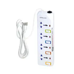 OPALUX - Supresor de Picos 4 Salidas con Toma a Tierra OP-E104T