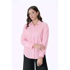 BANATY - BLUSA MANGA LARGA CON BOTONES PARA MUJER LORENA