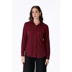 BANATY - BLUSA MANGA LARGA CON BOTONES PARA MUJER LORENA