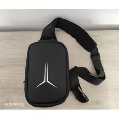 GENERICO - Pechera Mochila Morral Hombre de nylon tapa dura tipo cuero impermeable