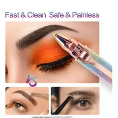 GENERICO - DEPILADOR 2 EN 1 PARA LAS CEJAS Y VELLO PARA USO UNISEX