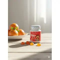 GENERICO - Gomitas de Hierro + Vitamina C y Calcio – 120 Unidades Sabor Naranja