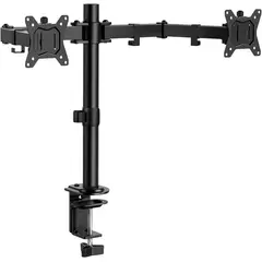 SEISA - Soporte de escritorio 17 A 30 Pulgadas Rack Para 2 Monitores de acero