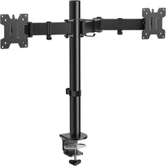 SEISA - Soporte de escritorio 17 A 30 Pulgadas Rack Para 2 Monitores de acero