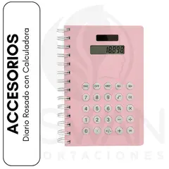 GENERICO - Diario Rosado con Calculadora