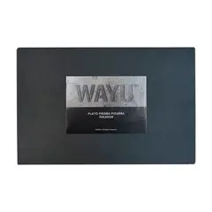WAYU - PLATO RECTANGULAR PIEDRA PIZARRA 30 CM