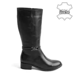 KALURI - Bota Alta para Mujer - Luna 02 Negro