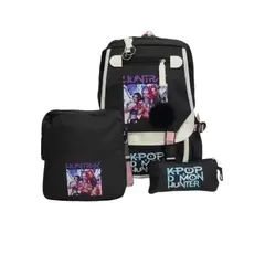 GENERICO - SET DE 3 PIEZAS MOCHILA DE LAS GUERRERAS K- POP