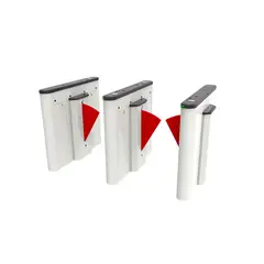 ZKTECO - Barrera Peatonal Ala De Ángel De Un Solo Carril