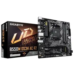 GIGABYTE - Placa madre B550M DS3H R2 - Soporte DDR4, compacta y eficiente para tu PC gaming