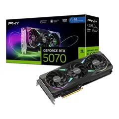 PNY - Tarjeta Gráfica GeForce RTX 5070 12GB ARGB Overclocked VCG507012TFXXPB1-O