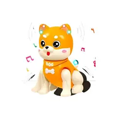 GENERICO - Perrito Interactivo con Luces Musical - Anaranjado