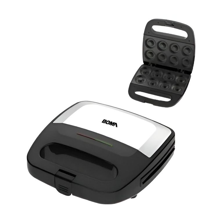 Maquina Para Hacer Donas BOMA De 800W Antiadherente Color Negro