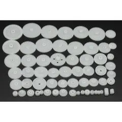GENERICO - Kit 58 Engranajes Plásticos Para Motor Robot DIY Mod 0.5