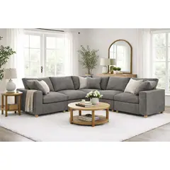 ARTSOFA - Sofá Modular Bosco Gris Antifluido + Obsequio