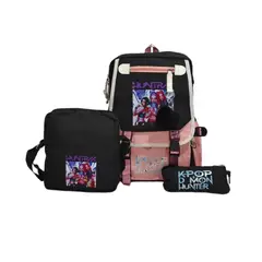 GENERICO - SET DE 3 PIEZAS MOCHILA DE LAS GUERRERAS K- POP