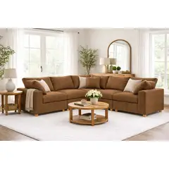 ARTSOFA - Sofá Modular Bosco Marrón Antifluido + Obsequio