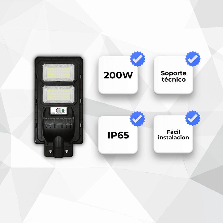 LUMINARIA SOLAR 200W