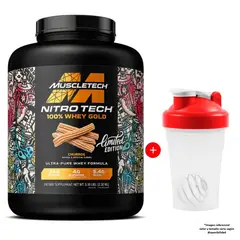 MUSCLETECH - Nitro Tech 100% Whey Gold 2.32 Kg / 2.32 Kilos Sabor Churro